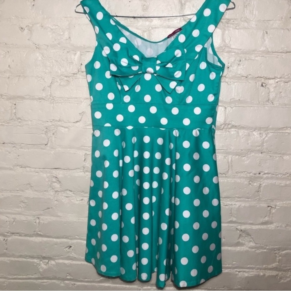 ModCloth - Polka Dot Dress - Size Large - Picture 5 of 7
